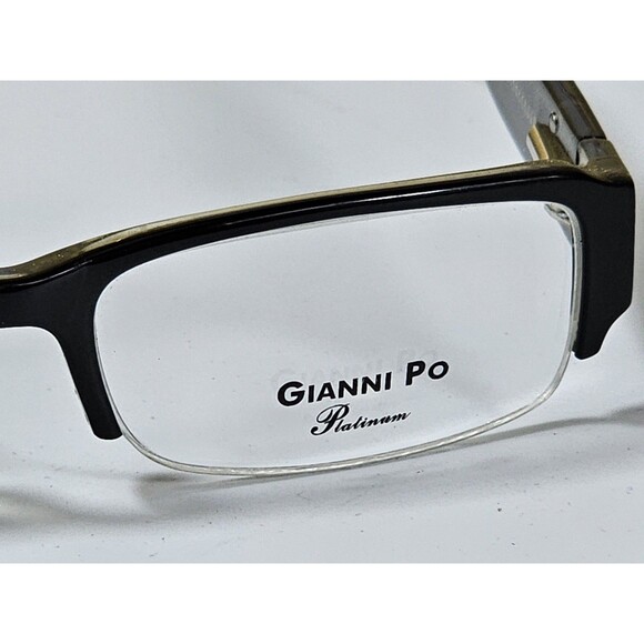 GIANNI PO PLATINUM  Women's Eyeglasses GP P05 51-18 135 black Italian Design New - Picture 14 of 14